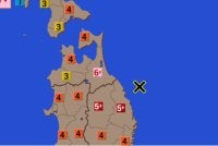 Gempa bumi dengan magnitud awal 6.9 melanda Wilayah Iwate di timur laut Jepun pada Khamis. Foto: NHK World Japan