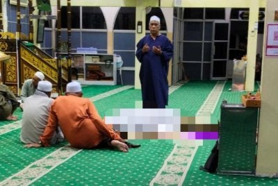 Allahyarham dilaporkan rebah semasa menunaikan solat Isyak. Foto ihsan pembaca