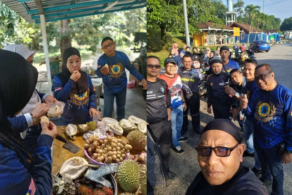 Memang berbaloi ride jauh-jauh makan durian. Macam-macam ada!