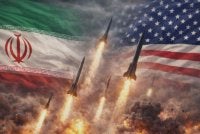 Iran melancarkan serangan terhadap beberapa kedudukan AS di rantau Teluk sebagai tindak balas terhadap serangan udara Washington. - FOTO: Imej janaan AI 