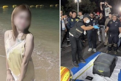 Mayat seorang wanita muda ditemui dalam keadaan tidak berpakaian dan dipercayai mengalami kecederaan teruk di bahagian muka - Foto: khaosodenglish.