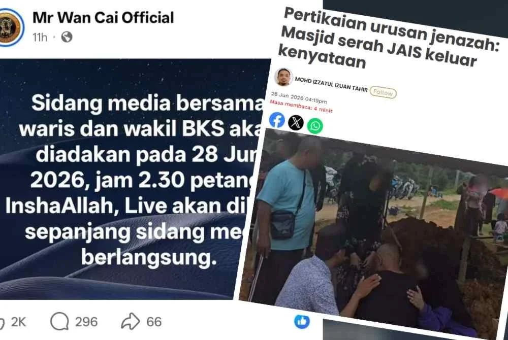 Waris bersama wakil BKS dijadual mengadakan sidang akhbar berkaitan isu kelewatan urusan pengebumian jenazah. 