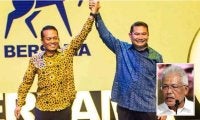 Rafizi, Nik Nazmi ambil alih Parti Bersama Malaysia. Gambar Kecil: Hamzah 