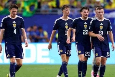 Scotland gagal muncul antara lapan pasukan ketiga terbaik yang mara ke pusingan kalah mati. Foto Agensi