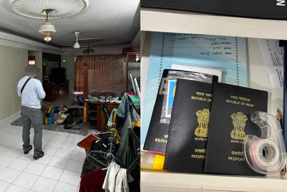 Antara rampasan barang kes melibatkan sindiket pemalsuan cap keselamatan dan dokumen perjalanan. Foto JIM Selangor