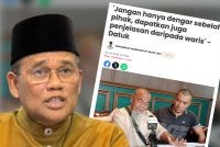 Salehuddin menasihatkan semua pihak agar memberi ruang kepada polis menjalankan siasatan secara telus dan adil.