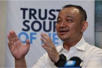 Maszlee ketika temu bual bersama Bernama di Bilik Operasi Bernama sempena kempen Pilihan Raya Negeri Johor ke-16 pada Isnin. Foto Bernama