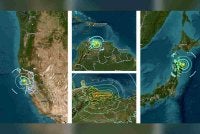 Gempa berlaku secara berterusan di seluruh dunia kerana plat tektonik bumi sentiasa bergerak.