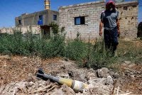 Artileri tidak meletup dilancarkan Zionis yang jatuh di kawasan perkampungan Abidin di wilayah Daraa.