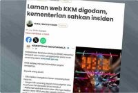 KKM menjelaskan portal rasminya yang digodam tidak menyimpan rekod perubatan pesakit atau data kesihatan individu.