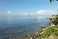 Lokasi kejadian mangsa dibaham buaya di perairan Kampung Mundas, Tungku, Lahad Datu.