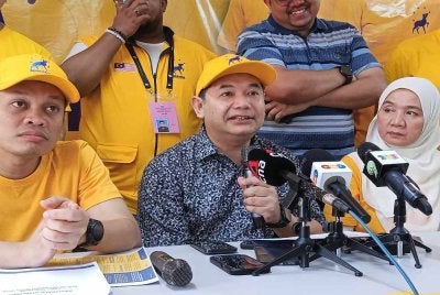 Rafizi pada sidang akhbar di Taman Sri Tebrau pada Selasa.