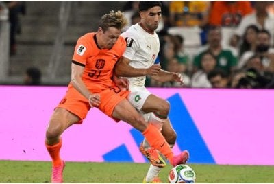 Maghribi mara ke pusingan 16 terbaik Piala Dunia selepas menewaskan Belanda 3-2. Foto AFP