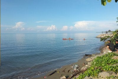 Lokasi kejadian mangsa dibaham buaya di perairan Kampung Mundas, Tungku, Lahad Datu.