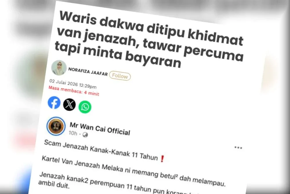 Laporan Sinar Harian berhubung isu berkenaan pada Khamis.
