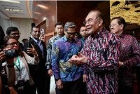 Anwar hadir semasa soal jawab di Meja Bulat Asia Pasifik (APR) ke-39, pada Khamis. Foto Bernama 
