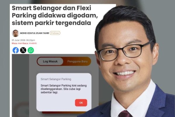 Chean Chung menggesa kerajaan Selangor membentangkan laporan siasatan menyeluruh berhubung insiden penggodaman aplikasi Flexi Parking dan sistem Smart Selangor Parking.