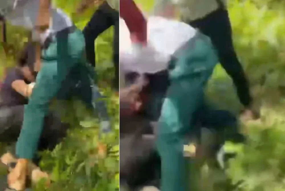 Tular video memaparkan seorang remaja lelaki dipercayai pelajar dibelasah beramai-ramai dalam satu kejadian di kawasan kebun kelapa sawit.