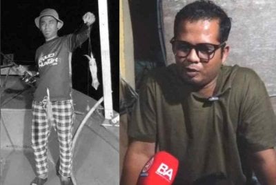 Arwah Ahmad Nasaruddin (kiri) dan Mohd Awais.