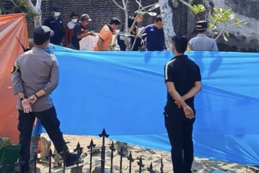 Mangsa telah selamat dikebumikan. Foto Detik.com.