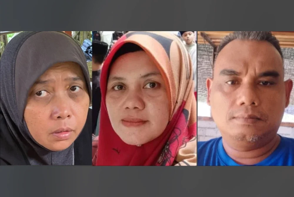 Dari kiri: Che N Intan, Marzita dan Amar Affizi