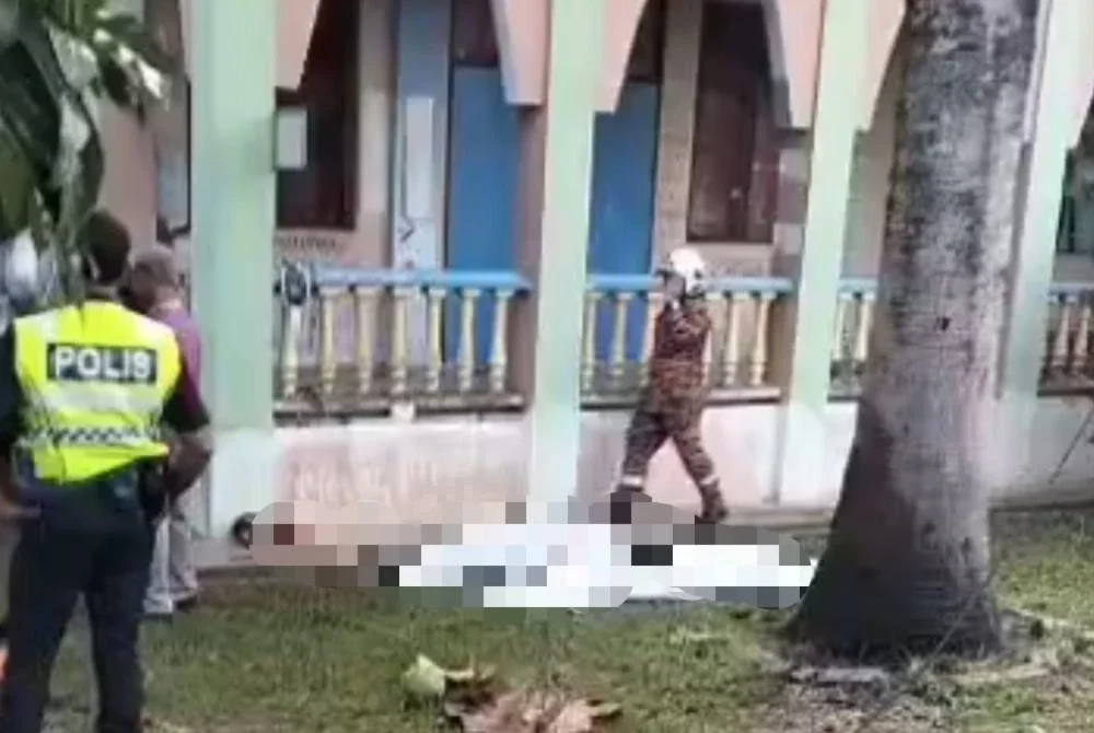 Kedua-dua mangsa disahkan meninggal dunia di lokasi kejadian. Foto ihsan pembaca
