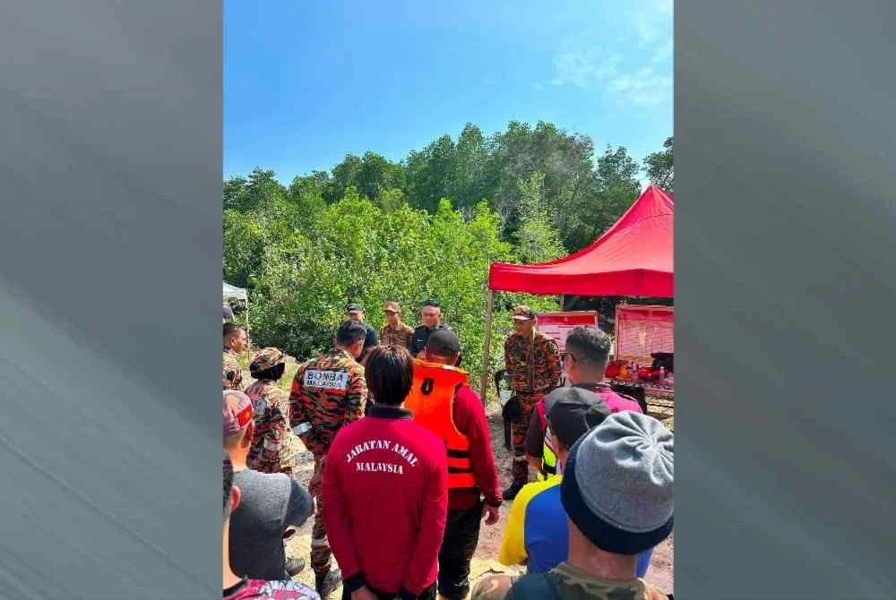 Operasi mencari dan menyelamat digerakkan selepas pihaknya menerima laporan pada jam 7.21 pagi Ahad. Foto tular.