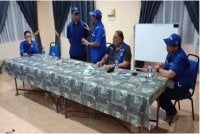 Omar Hafidz menerusi beberapa perkongsian di media sosial dilihat turun padang bersama jentera BN bagi membantu calon gabungan itu sepanjang tempoh berkempen menjelang hari pengundian. -Foto media sosial