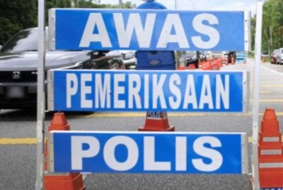 Dua pelajar lelaki ditahan selepas dipercayai merempuh seorang anggota polis ketika cuba melarikan diri daripada sekatan jalan raya di Taman Panchor Jaya pada Sabtu. Gambar hiasan