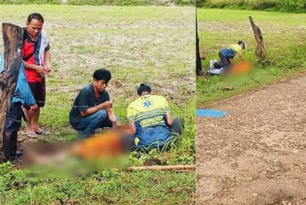 Orang awam yang berada di tempat kejadian segera memberikan bantuan kepada mangsa. Foto Facebook We Love Isan