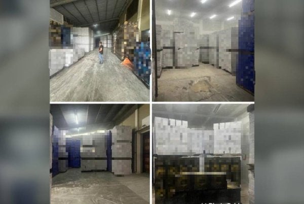 Hasil pemeriksaan menemukan pelbagai jenis minuman keras jenama disimpan dalam gudang termasuk tiga kontena yang turut dipenuhi minuman keras dipercayai tidak berkastam.