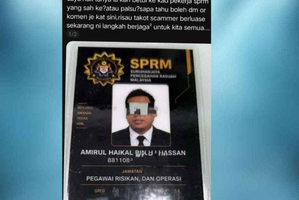 SPRM nafi individu tular pegawai agensi terbabit.