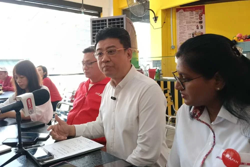 Sidang akhbar lima calon Pakatan Harapan (PH) di kawasan Greater Johor Bahru.