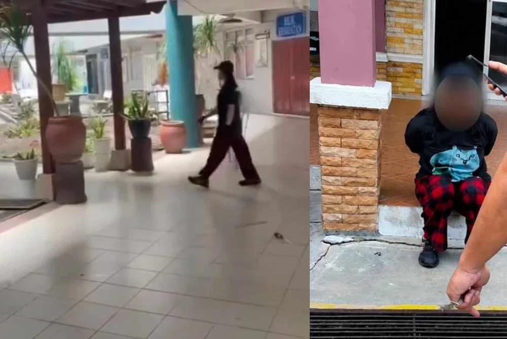 Kejadian berlaku masa rehat bagi pelajar Tingkatan Tiga.