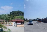 Suasana tenang hadapan sebuah sekolah di Banting susulan insiden seorang pelajar cedera ditikam pada Isnin.