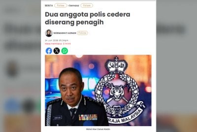 Laporan Sinar Harian bertarikh 24 Jun 2026.