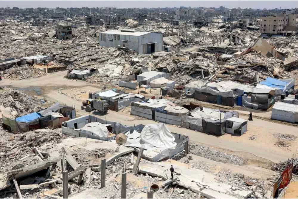 Proses pemulihan dan pembangunan semula Gaza masih belum dapat dilaksanakan disebabkan kempen pencerobohan berterusan rejim Zionis. Foto AFP