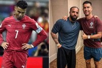 Ronaldo bergambar bersama Drake di Toronto sebelum berlepas ke Dallas bagi aksi pusingan 16 menentang Sepanyol. Foto Agensi