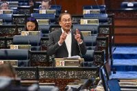 Anwar pada sesi Waktu Pertanyaan-Pertanyaan Perdana Menteri di Dewan Rakyat, pada Selasa. Foto: Jabatan Penerangan