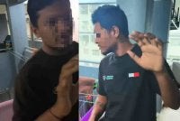 Tangkap layar video memaparkan seorang individu didakwa menceroboh sebuah rumah.