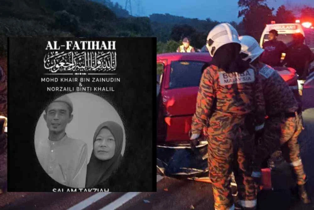 Pasukan bomba menyelamatkan mangsa yang tersepit dalam nahas dua kenderaan berhampiran Jabatan Pengangkutan Jalan (JPJ) Benta pada Selasa. Foto Bomba Pahang