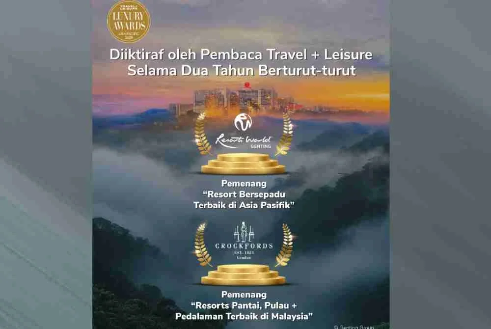 Anugerah tahunan Travel Leisure Luxury Awards Asia Pacific mengiktiraf kecemerlangan industri pelancongan dan hospitaliti di rantau ini berdasarkan undian pembaca serta pengembara.