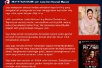 Kenyataan media Rosmah. 