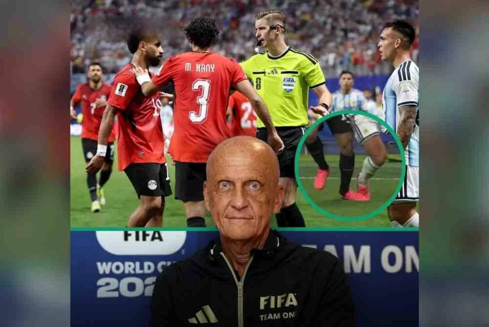 Collina menegaskan pengadil Francois Letexier tidak melakukan sebarang kesalahan ketika mengadili perlawanan Argentina dan Mesir.