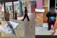 Senjata tajam itu dibawa suspek di dalam beg, sebelum dia memasuki kawasan sekolah melalui pintu pagar yang ketika itu terbuka.