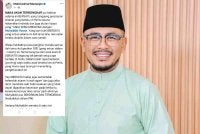 Tangkap layar hantaran Mohd Ashraf di Facebook.