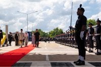 Anwar bersama Anutin Charnvirakul semasa Majlis Perasmian ICQS Bukit Kayu Hitam
Pada Jumaat.