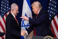 Hubungan Perdana Menteri Israel, Benjamin Netanyahu (kiri) dan Trump 'kembali rancak' sejak Washington melancarkan operasi ketenteraan terbaharu ke atas Teheran.