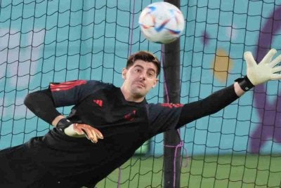 Courtois berkata Belgium mampu menyingkirkan Perancis dan mara ke separuh akhir Piala Dunia. Foto Agensi