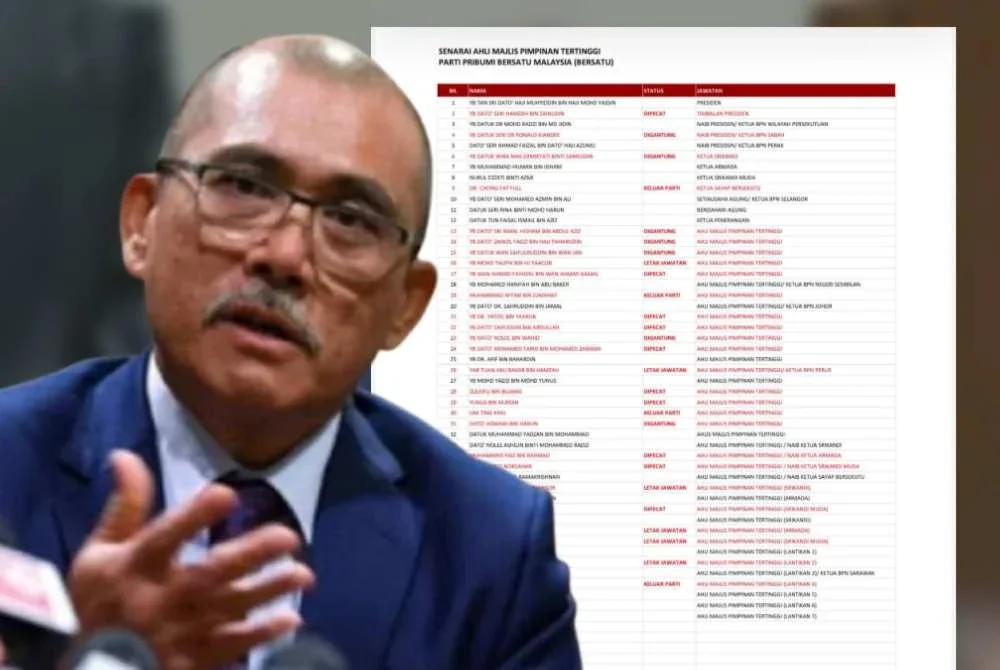 Ronald turut memuat naik hantaran status ahli MPT Bersatu.